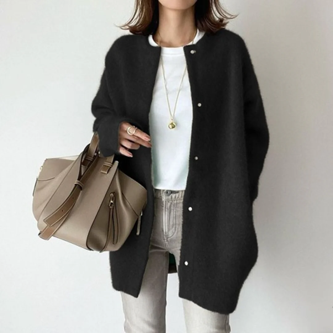Comfortable Long Cardigan Relaxed-Fit
