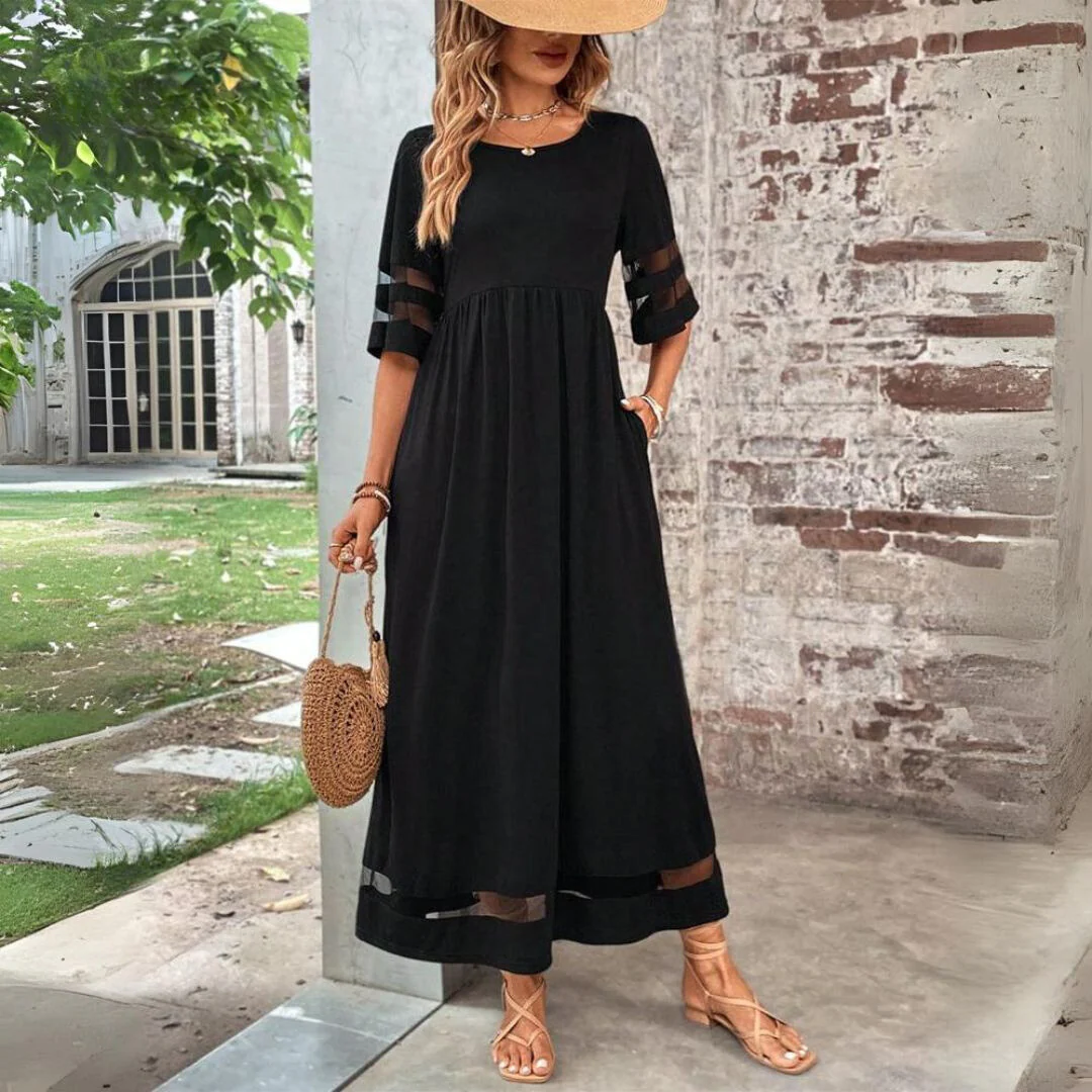 Elegant Tummy Coverage Dress