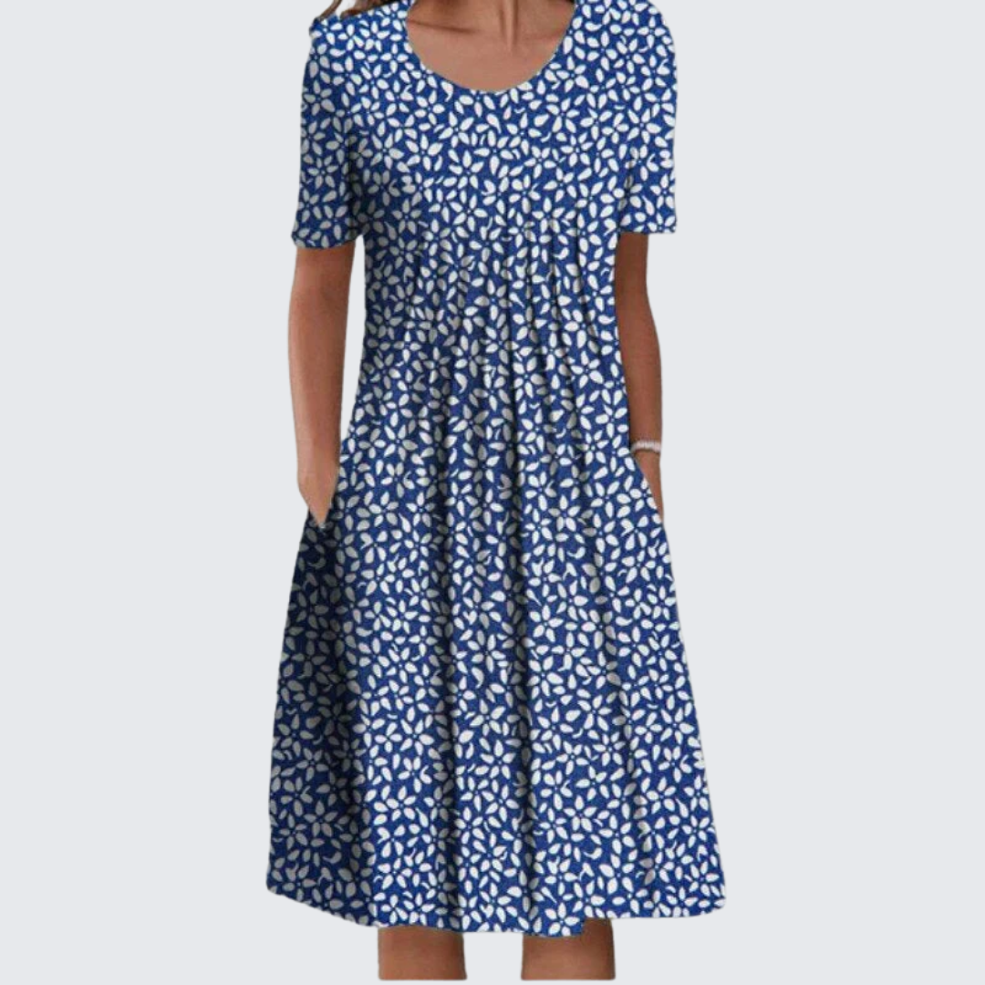 Luna | Effortless Floral Dress with Pockets