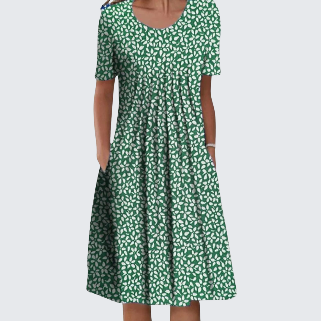 Luna | Effortless Floral Dress with Pockets