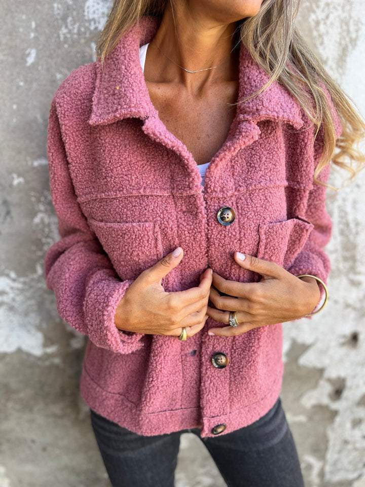 Sage Teddy Fleece Shacket