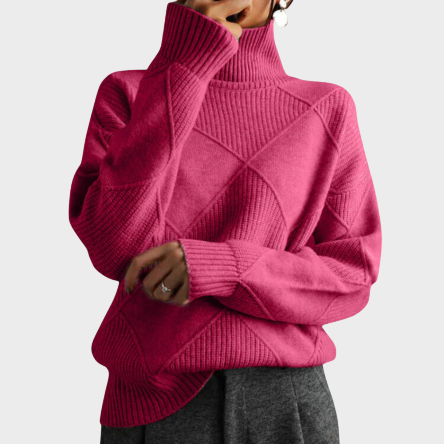 Sophia™ | Luxe Cashmere Turtleneck Sweater