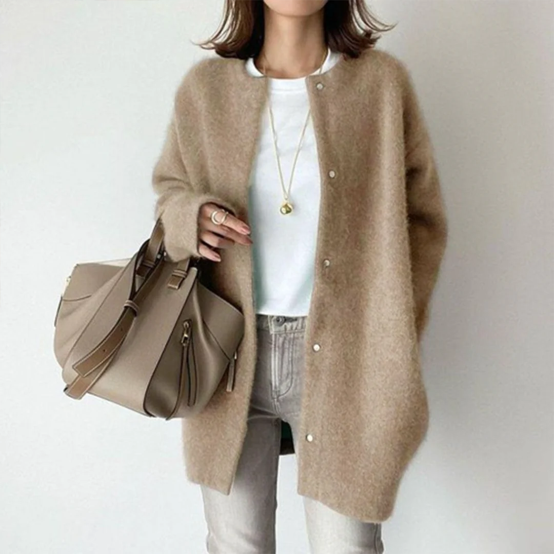 Comfortable Long Cardigan Relaxed-Fit