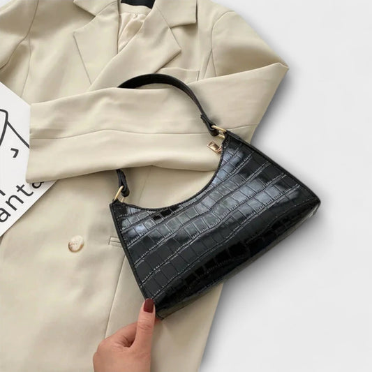 Nova Croc Shine Shoulder Bag